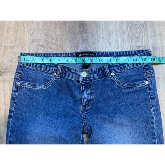 Y2K J Lo Mid Rise‎ Stretchy Bootcut Jeans Size 11 Blue - Picture 3 of 7